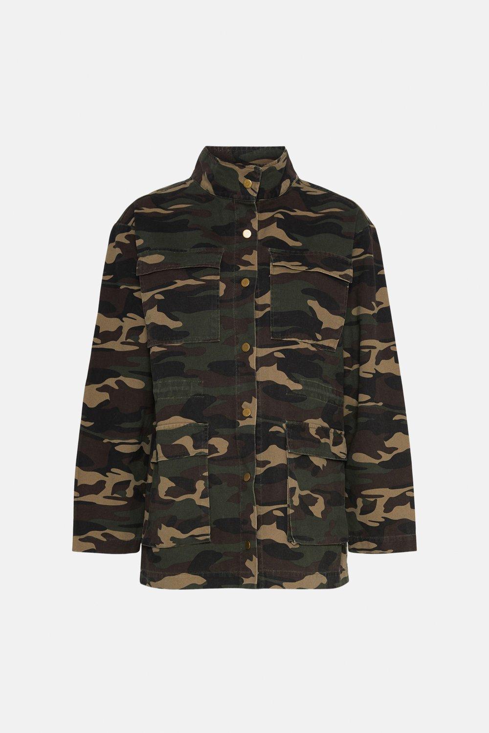 long camo utility jacket