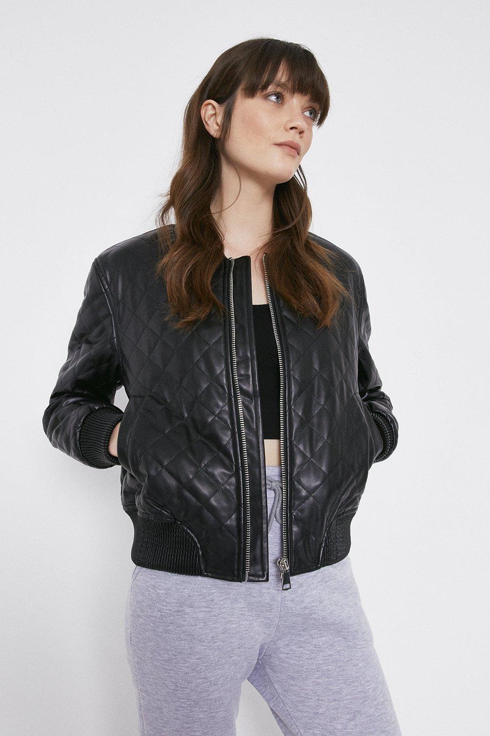 vince leather bomber