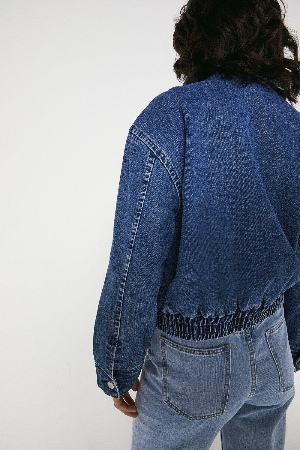 denim bomber jacket womens