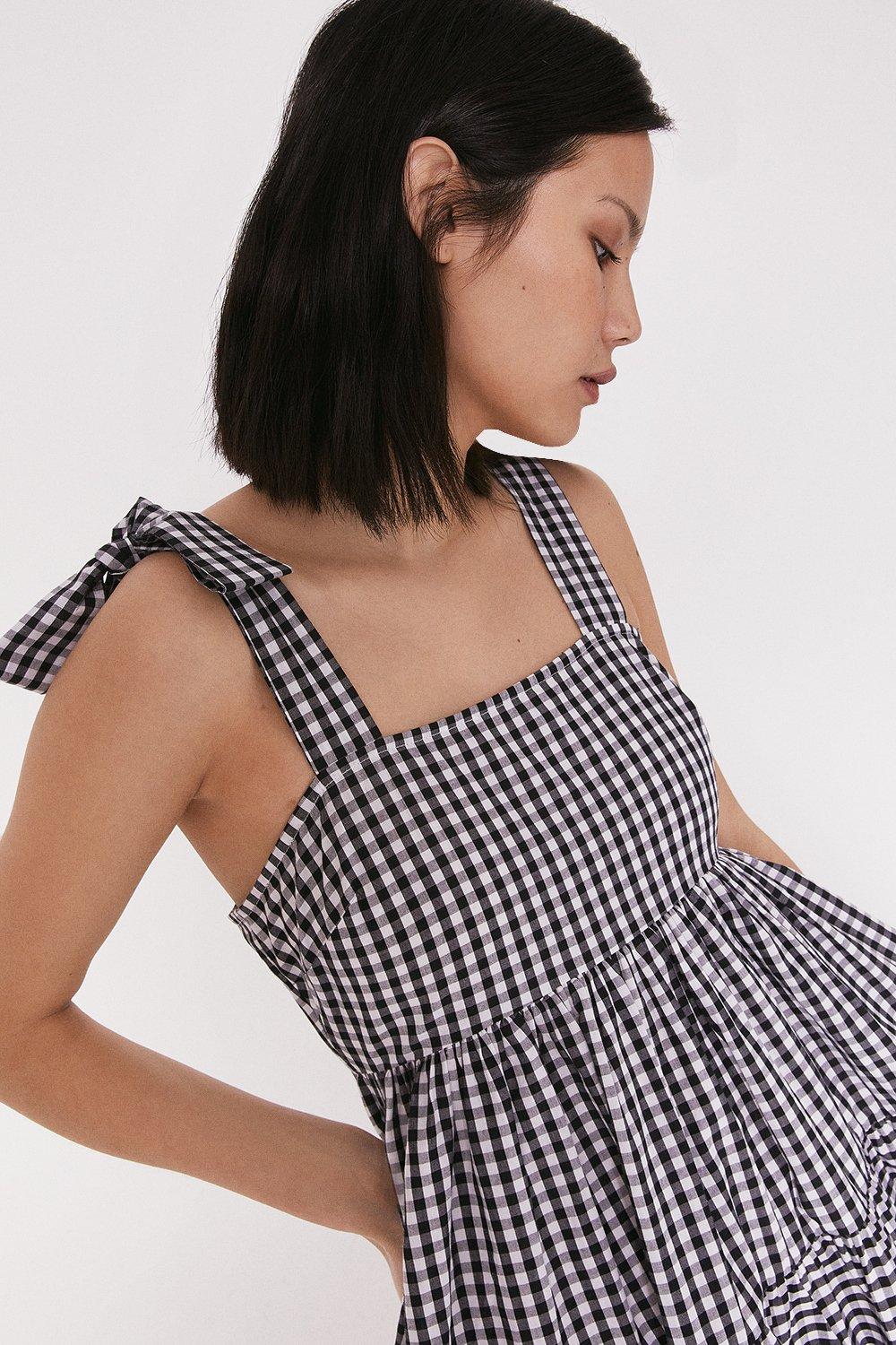 gingham sundress