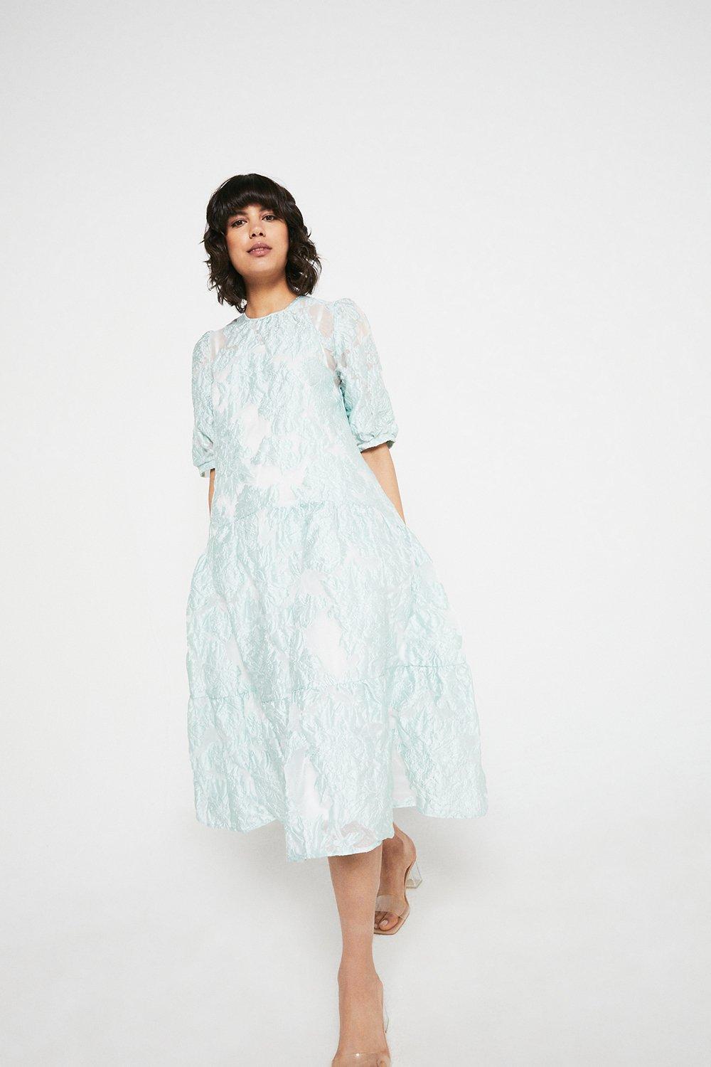 jacquard swing dress