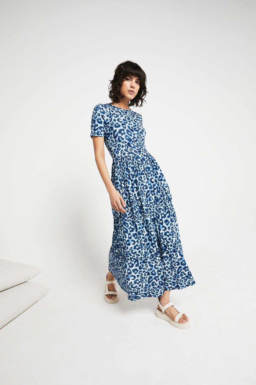 short sleeve midi dress