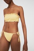 Yellow Gingham Bikini Botom