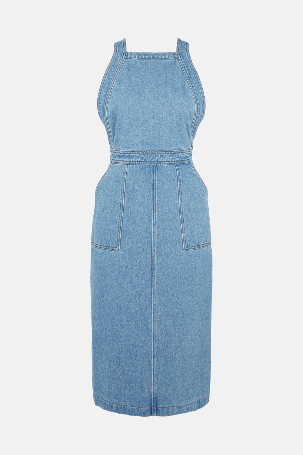 apron dress denim