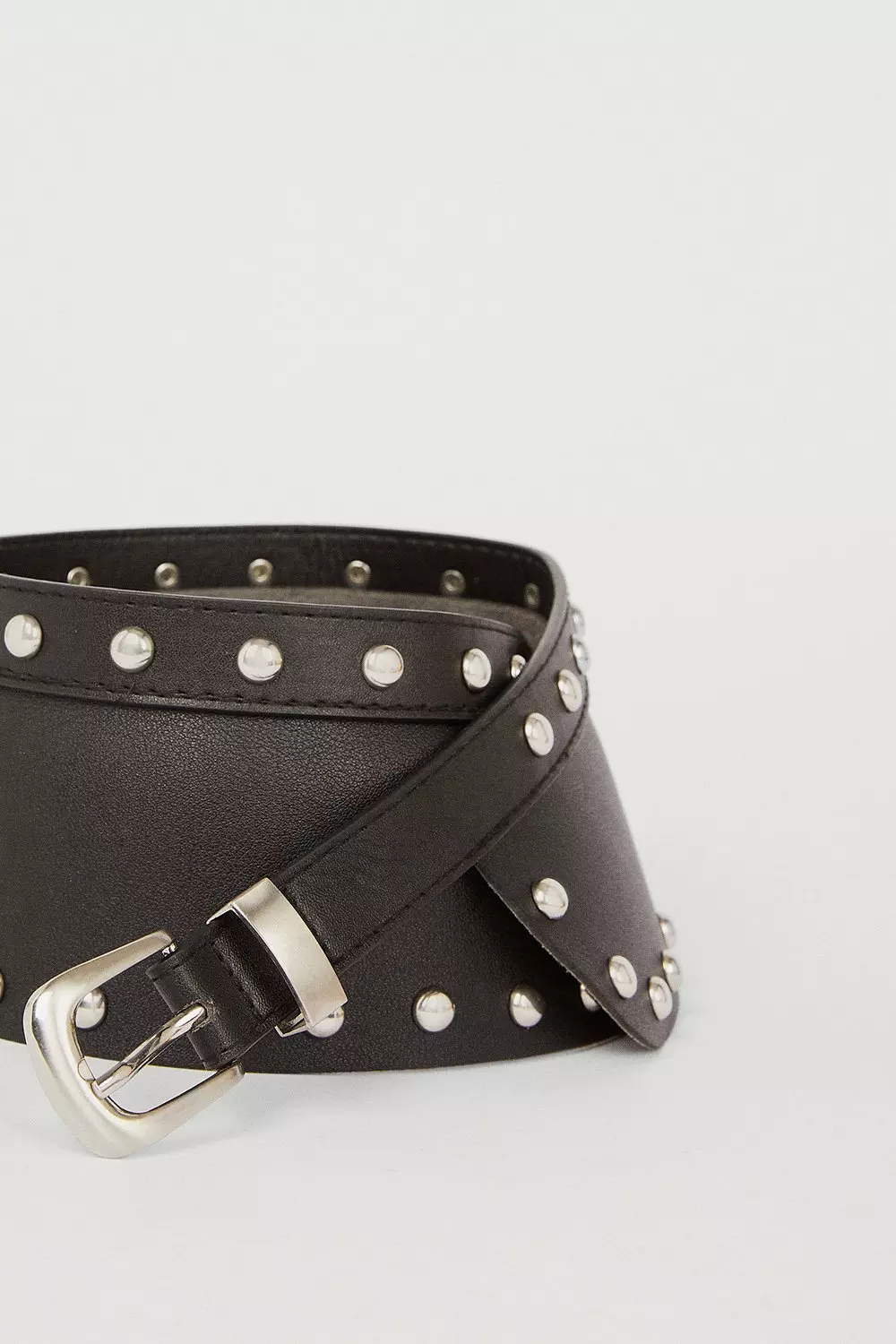 studded leather waist belt