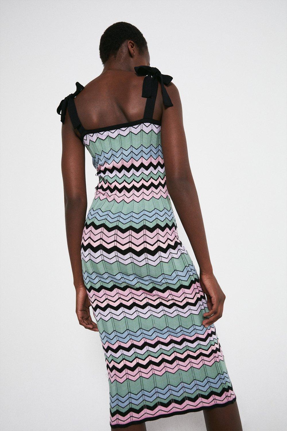 zig zag stripe dress