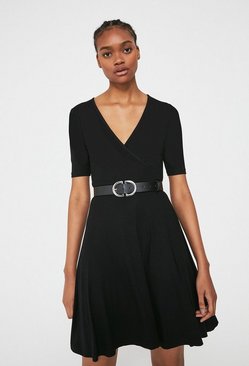 Wrap Dresses | Midi Wrap Dresses \u0026 Black Wrap Dresses | Warehouse UK