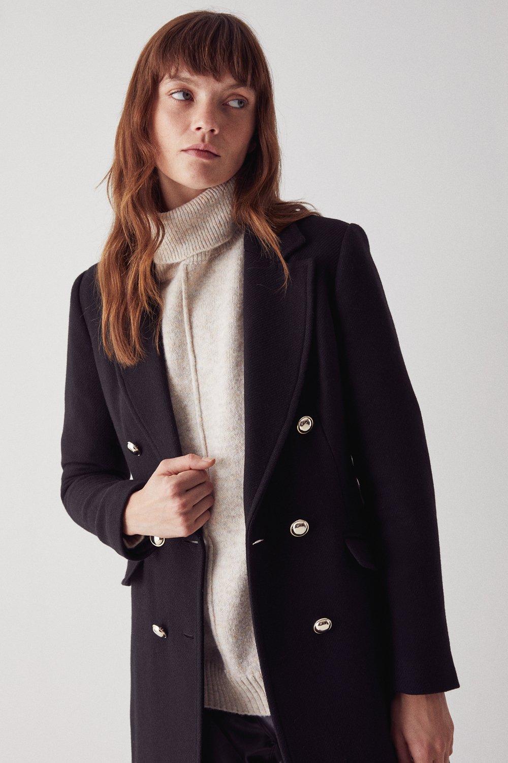 long black military coat