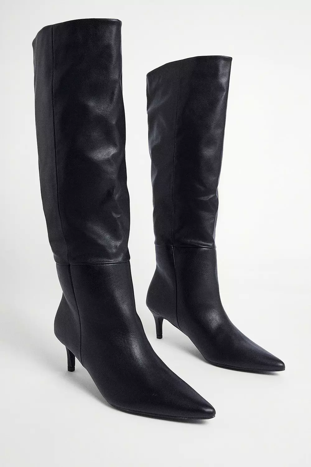 Low heel sale boots knee high