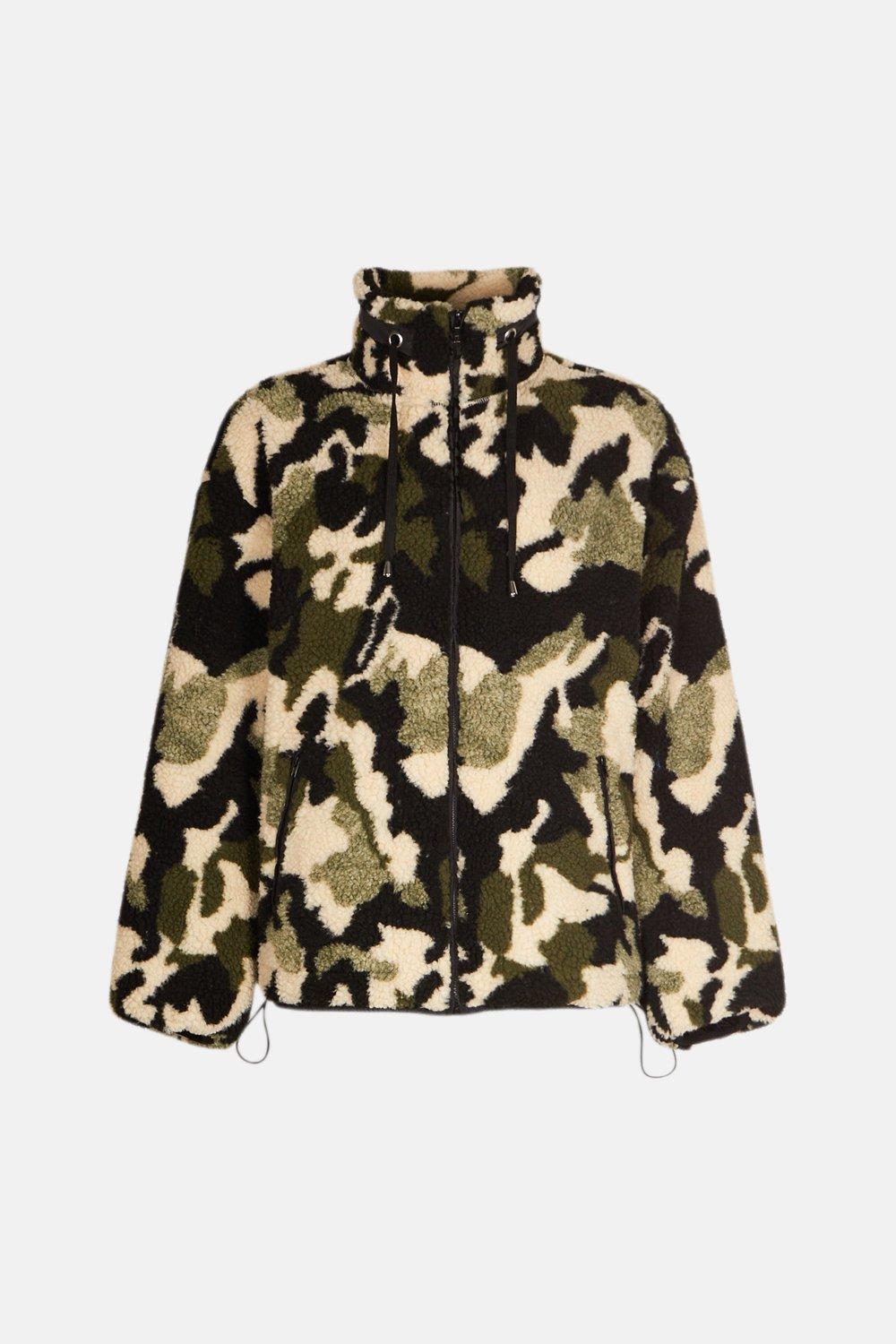 cheap camo fleece jacket