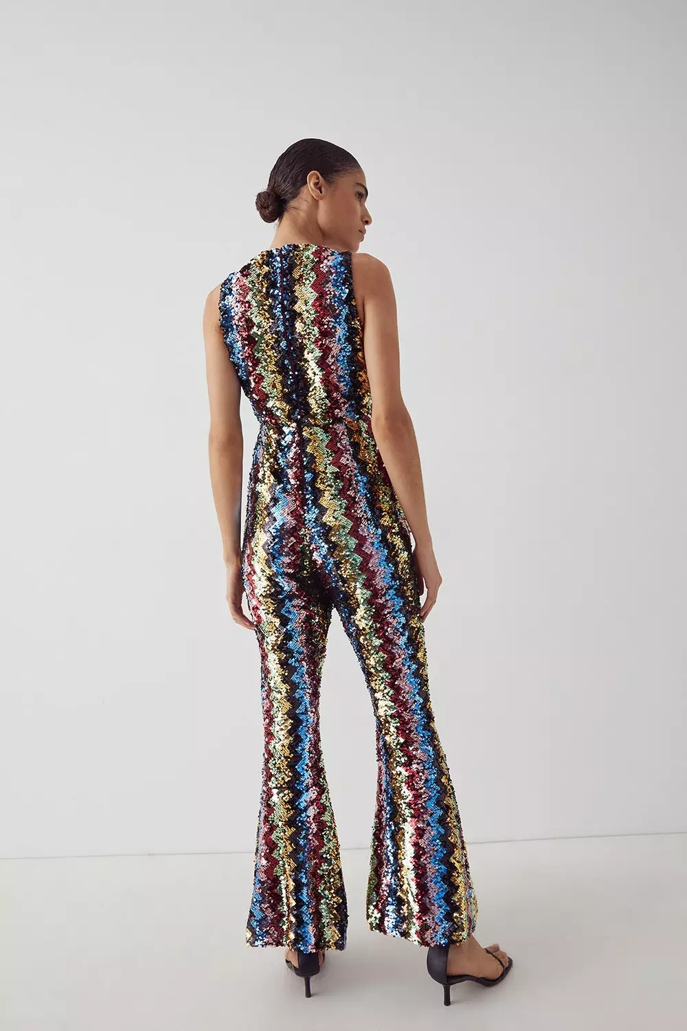 sequined jumpsuit