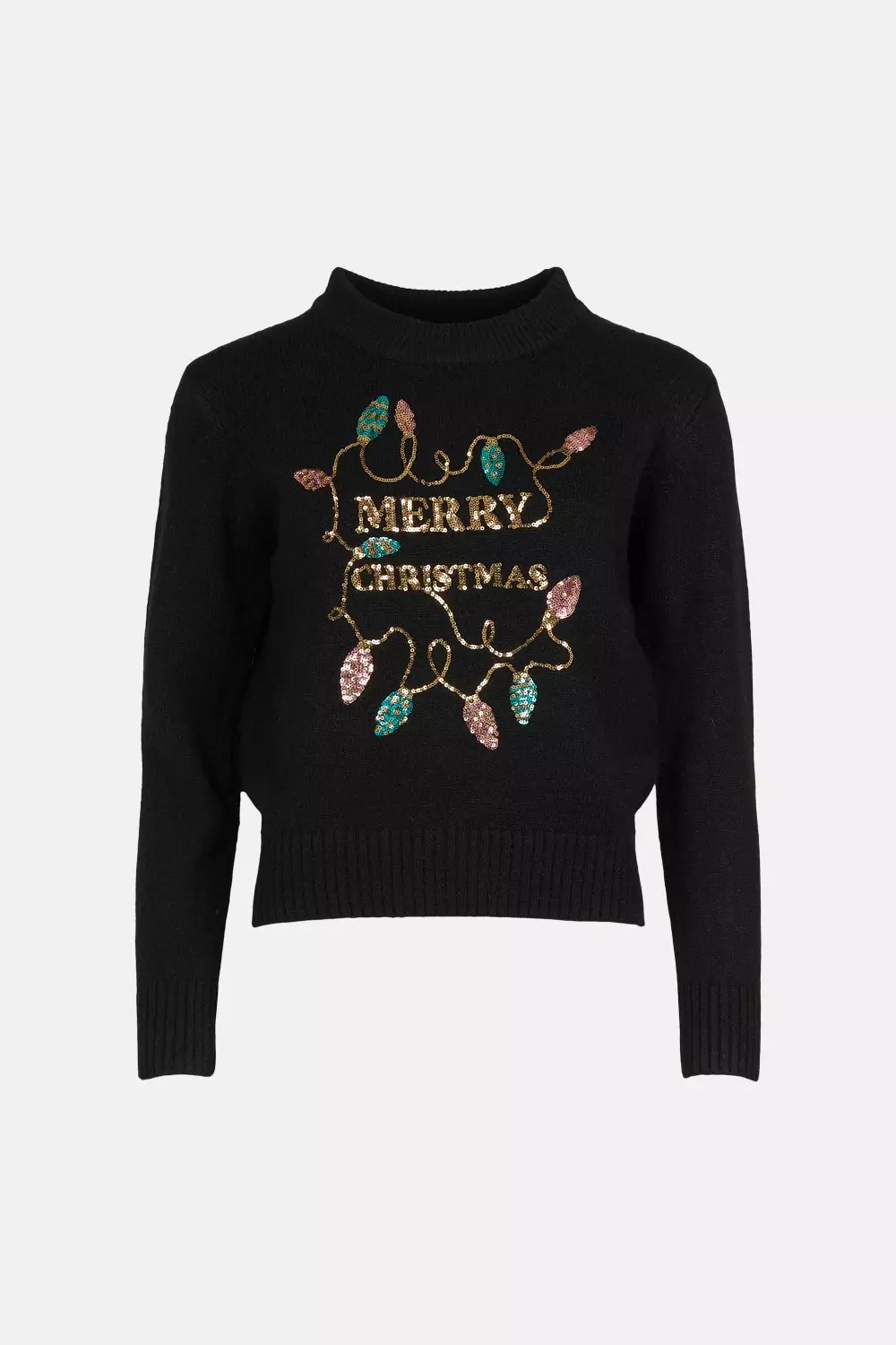 Black sequin outlet christmas jumper