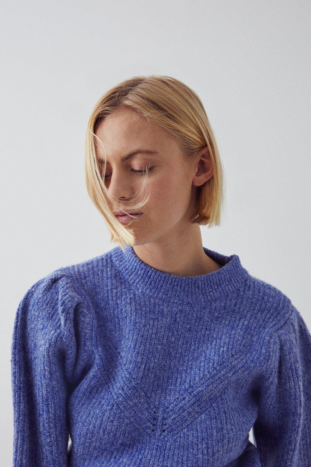 Cosy Soft Rib Yoke Detail Knit Jumper | Warehouse