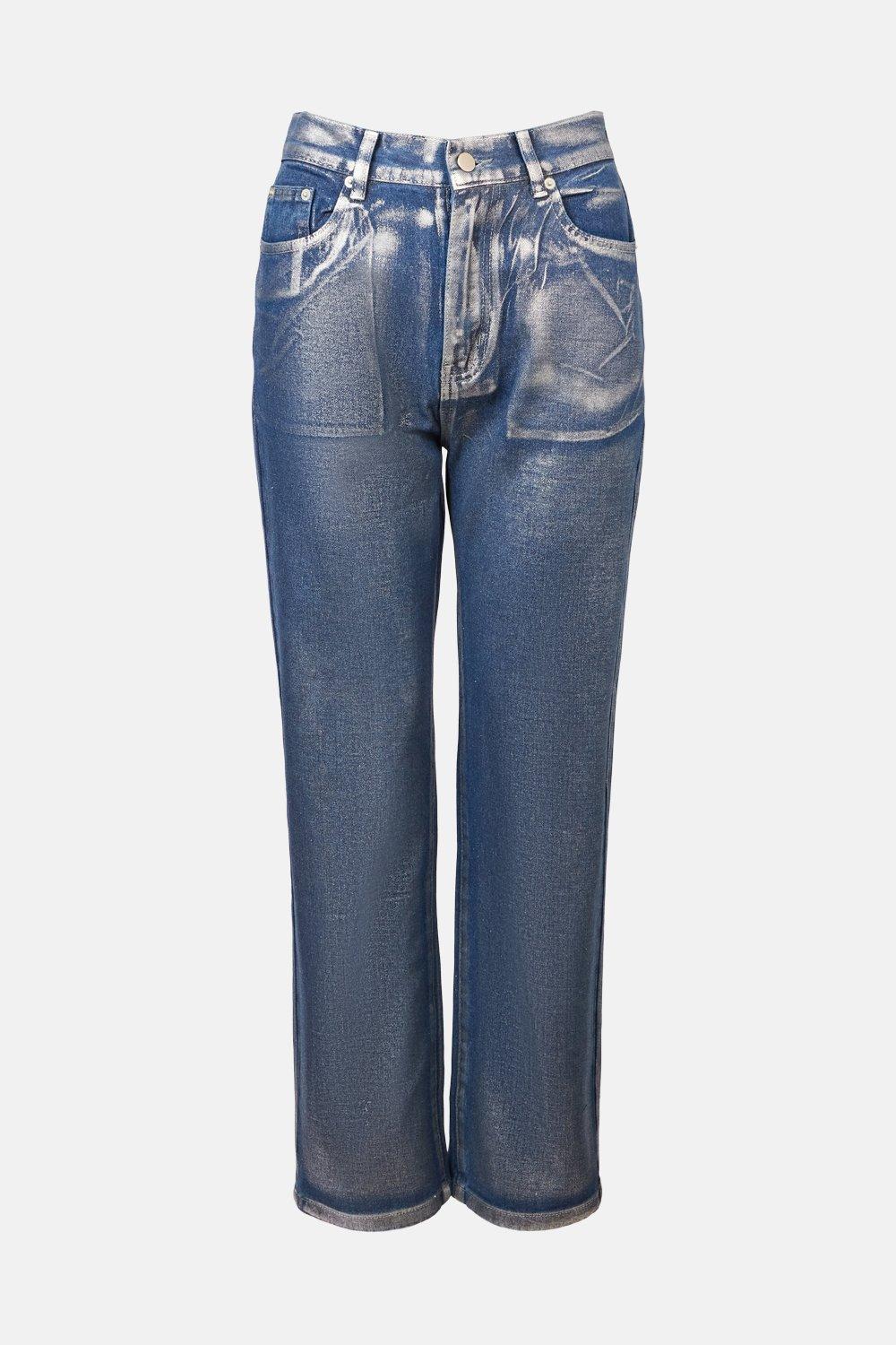 最大89％オフ！ LONG STRAIGHT FOIL DENIM robertogava.com.br