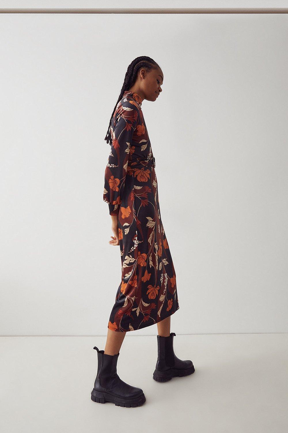 warehouse retro floral dress