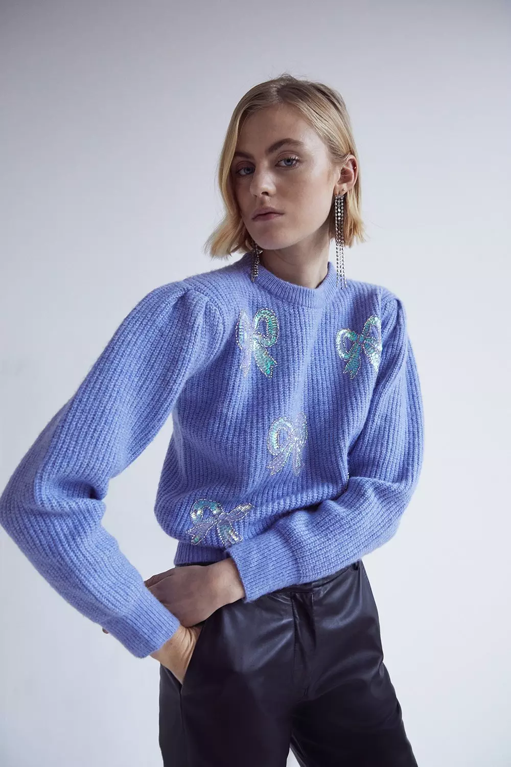 Sequin Ribbon Jumper