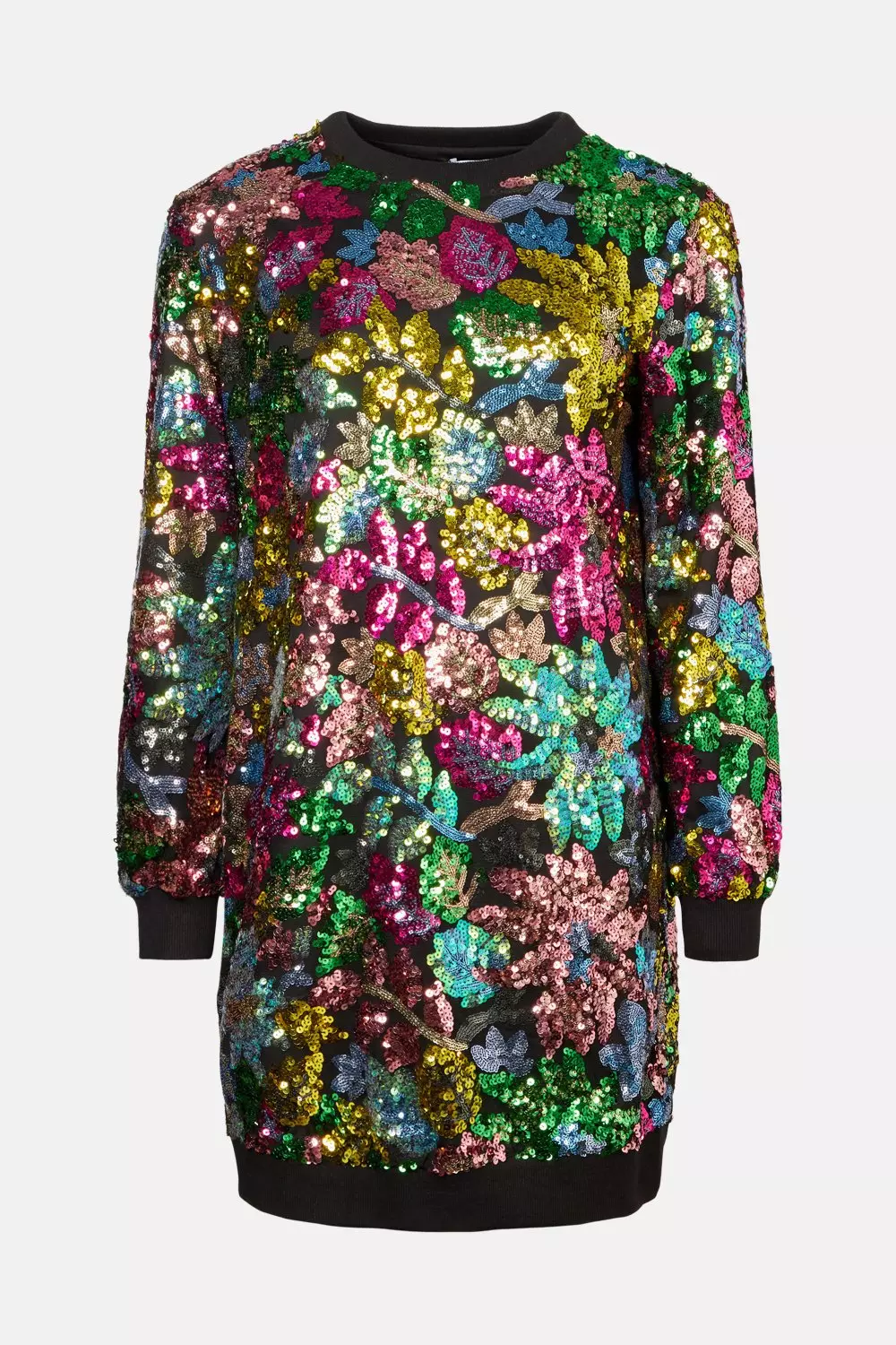 Sequin cheap sweatshirt dress