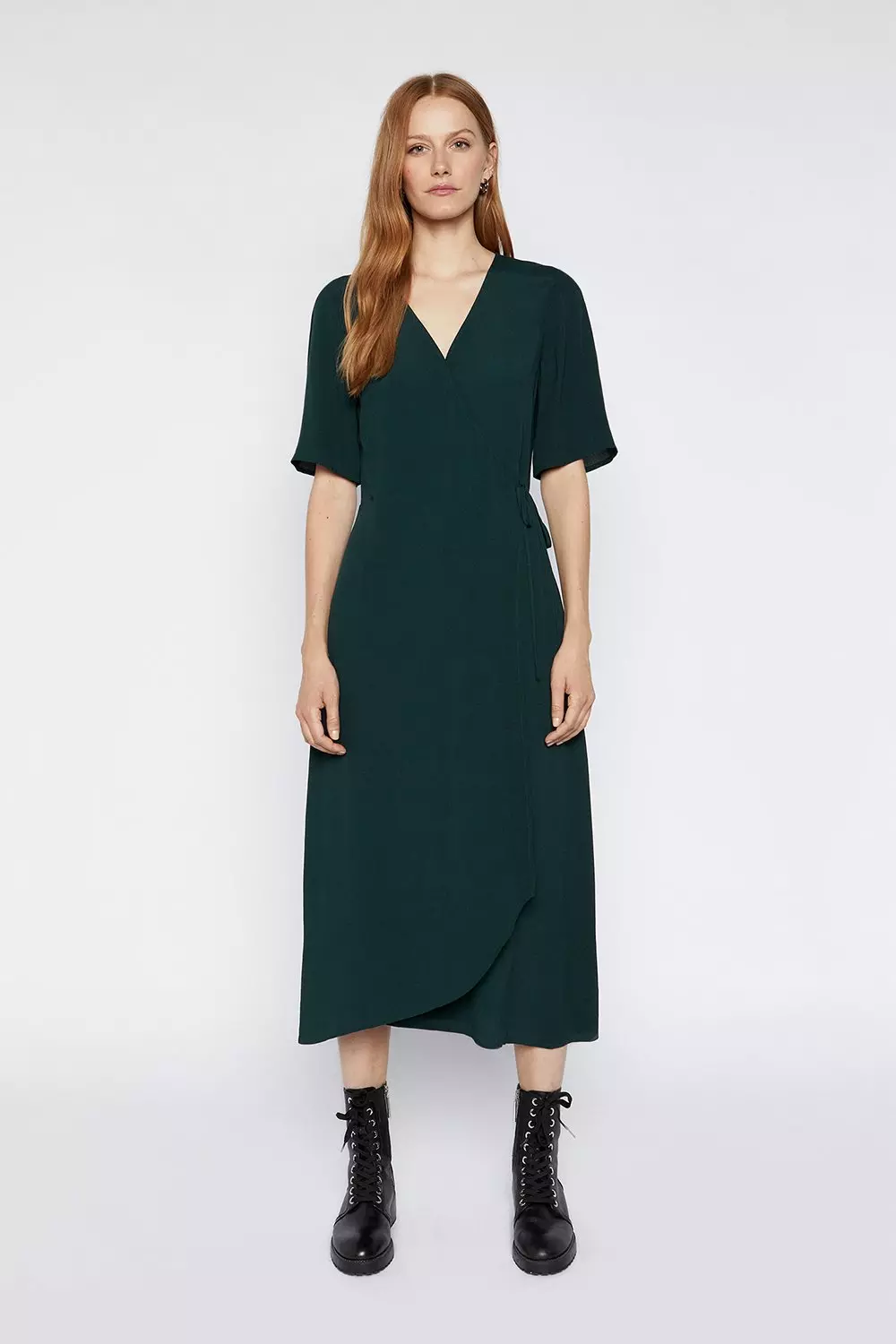 Midi Wrap Dress | Warehouse