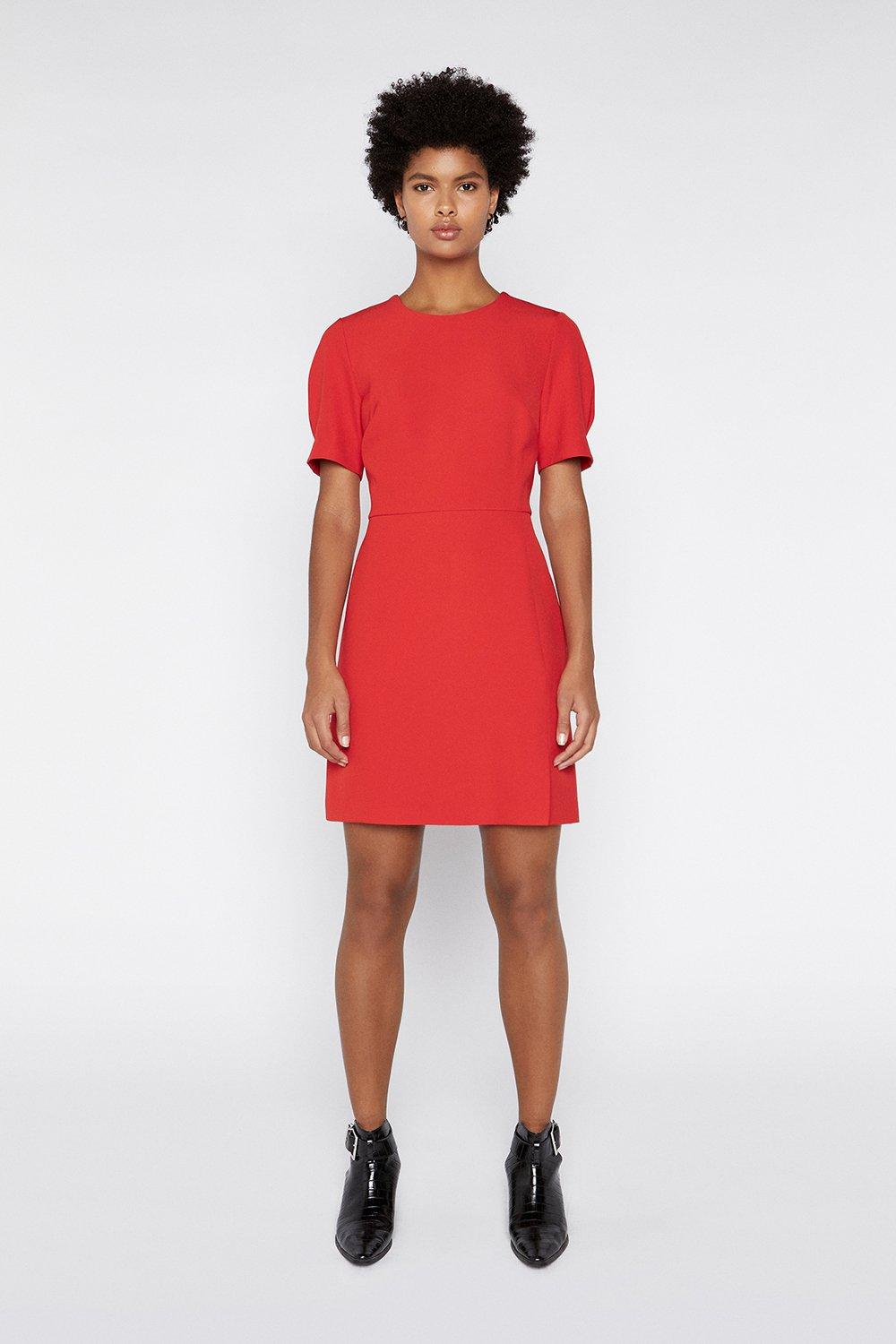 warehouse wrap front shift dress