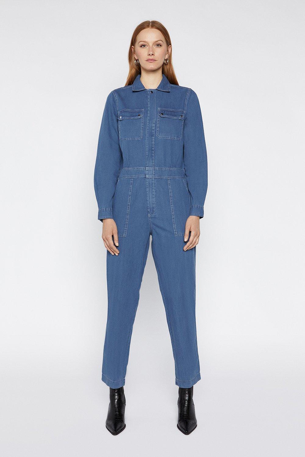 denim jumpsuit warehouse