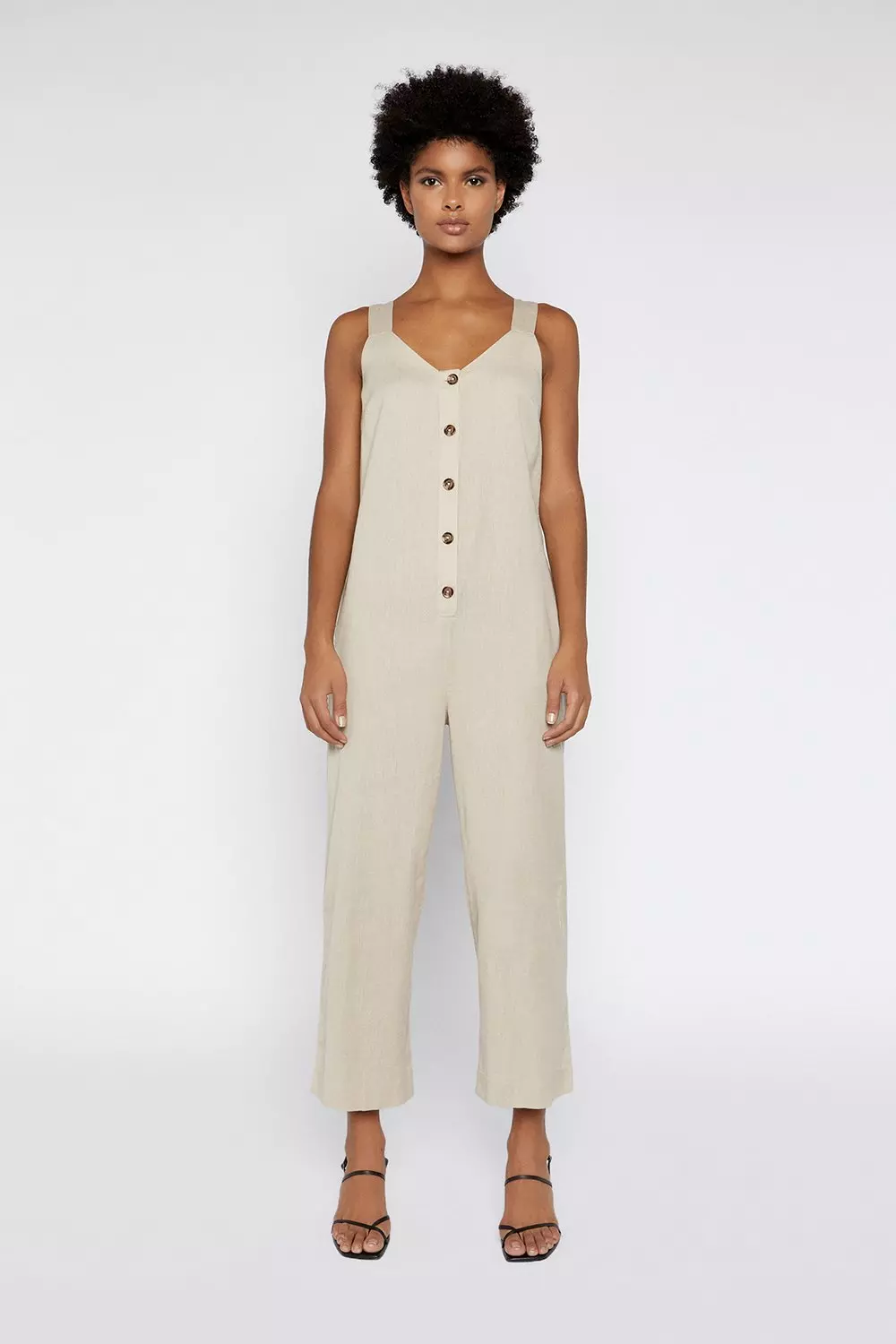 Button Through Jumpsuit