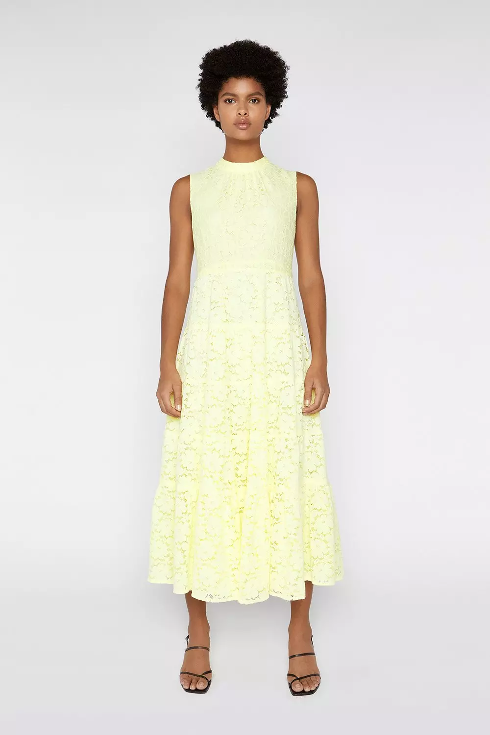 Lace Tiered Dress | Warehouse