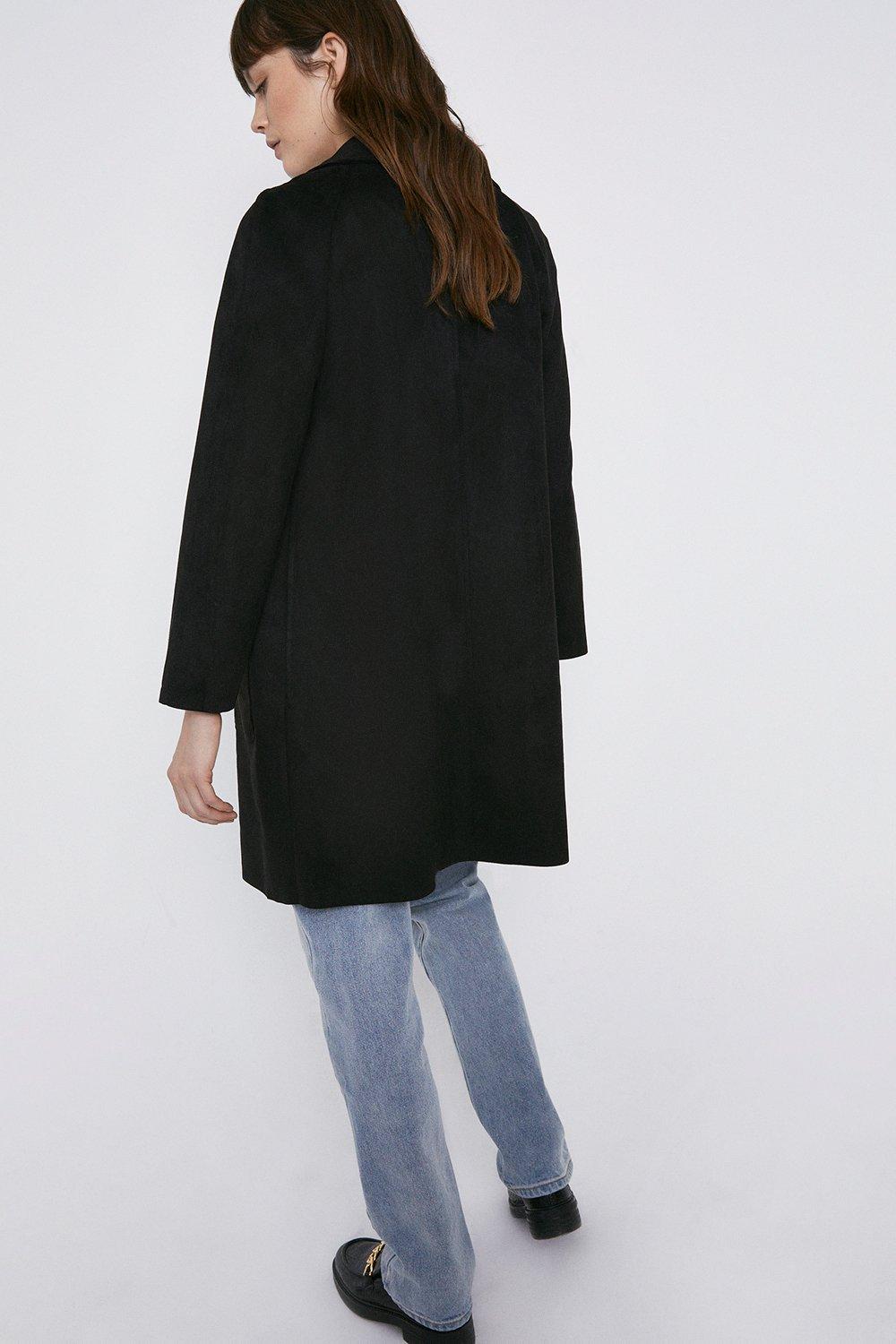 suede duster coat