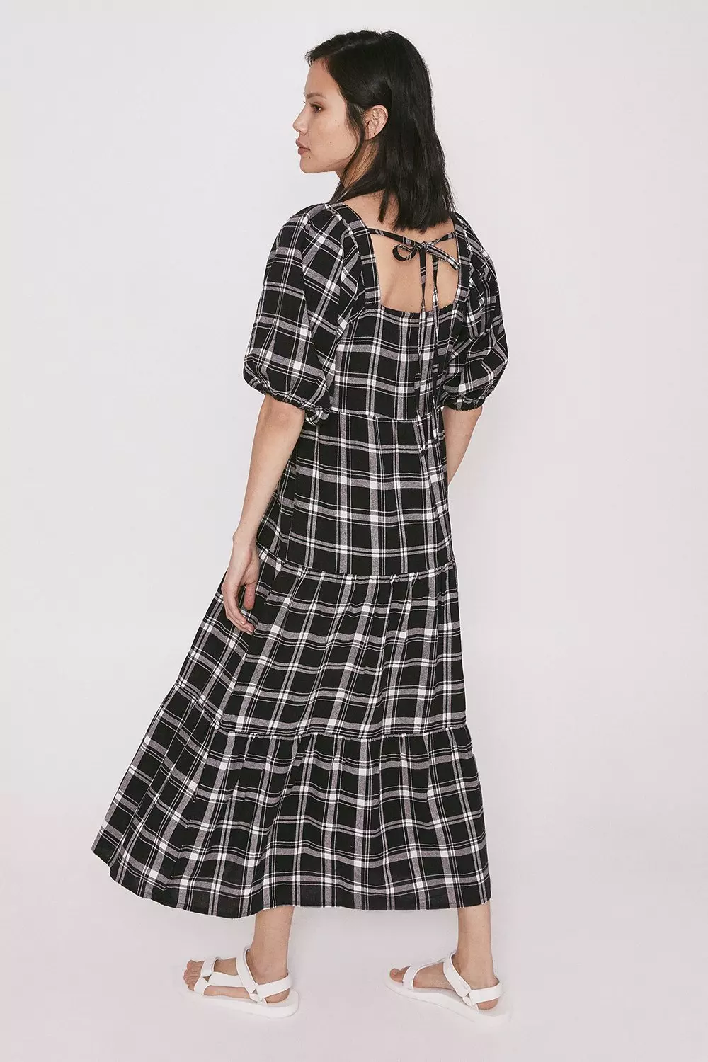 Warehouse hotsell checked dress