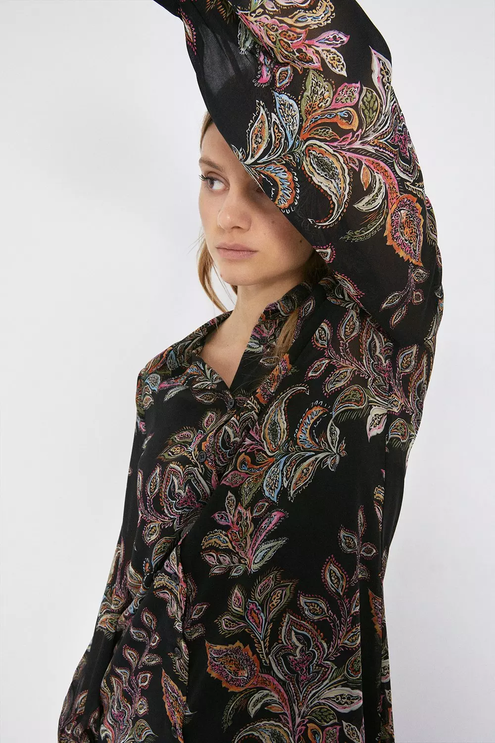 oversized paisley shirt