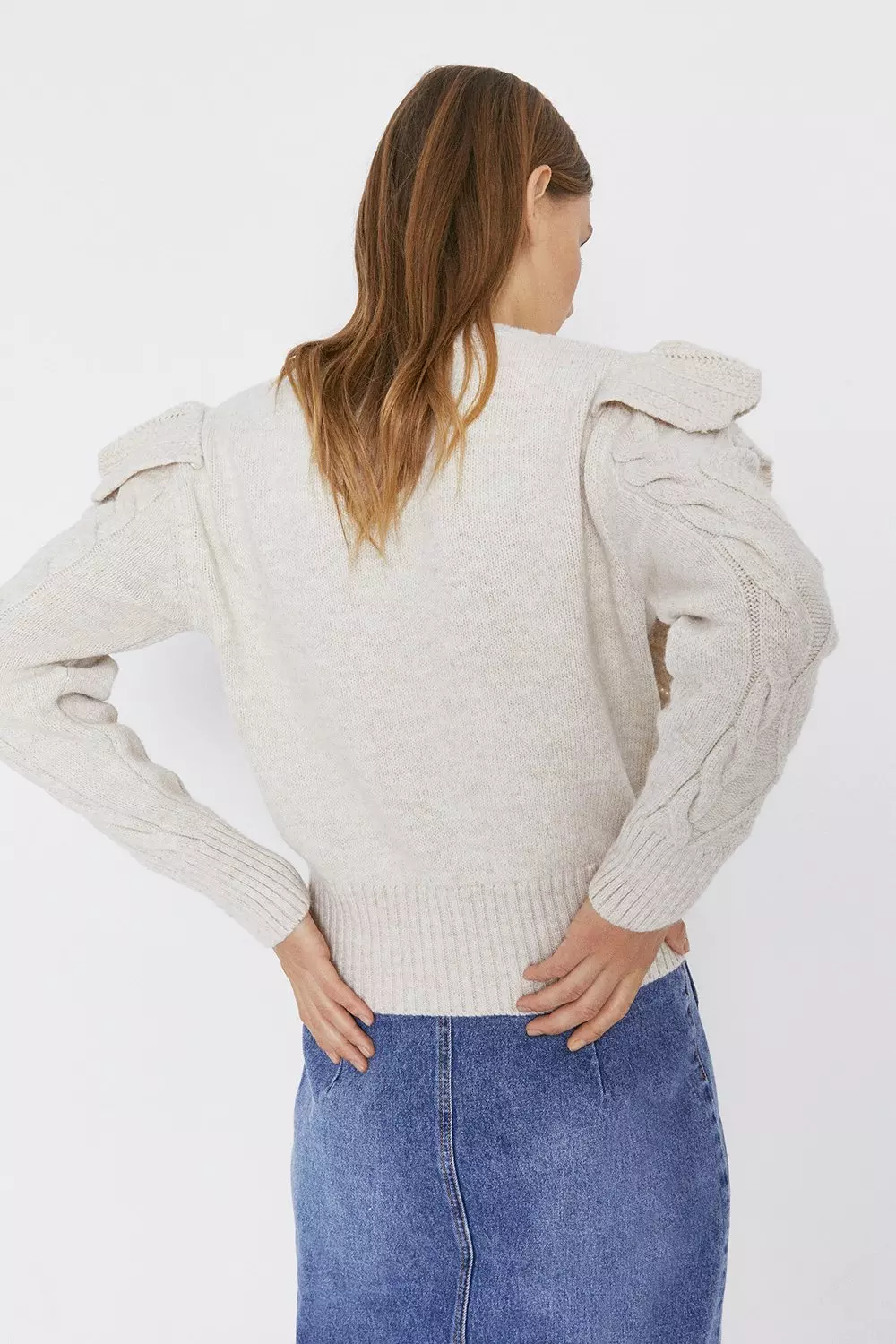 Cable Frill Jumper