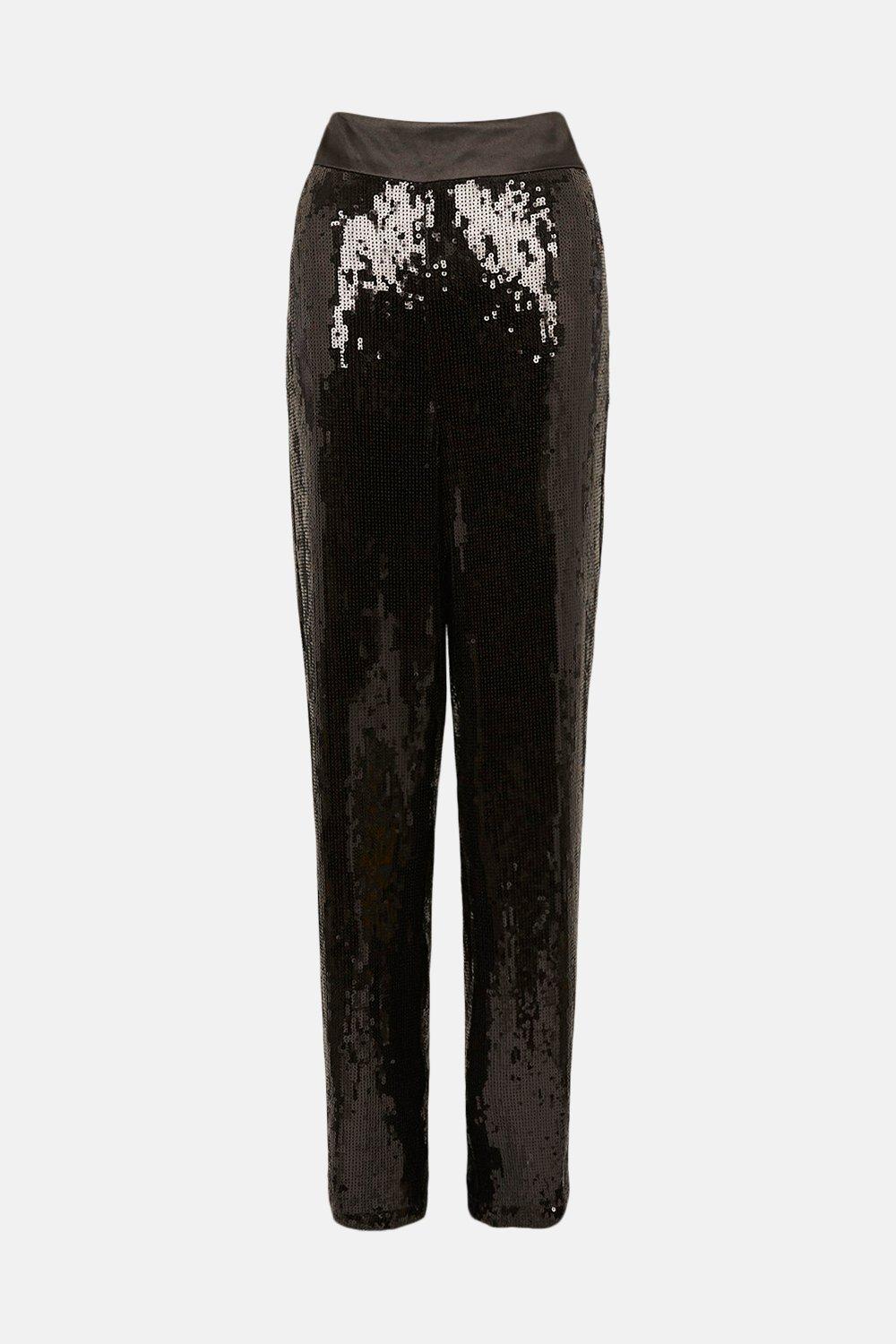 black sparkly trousers