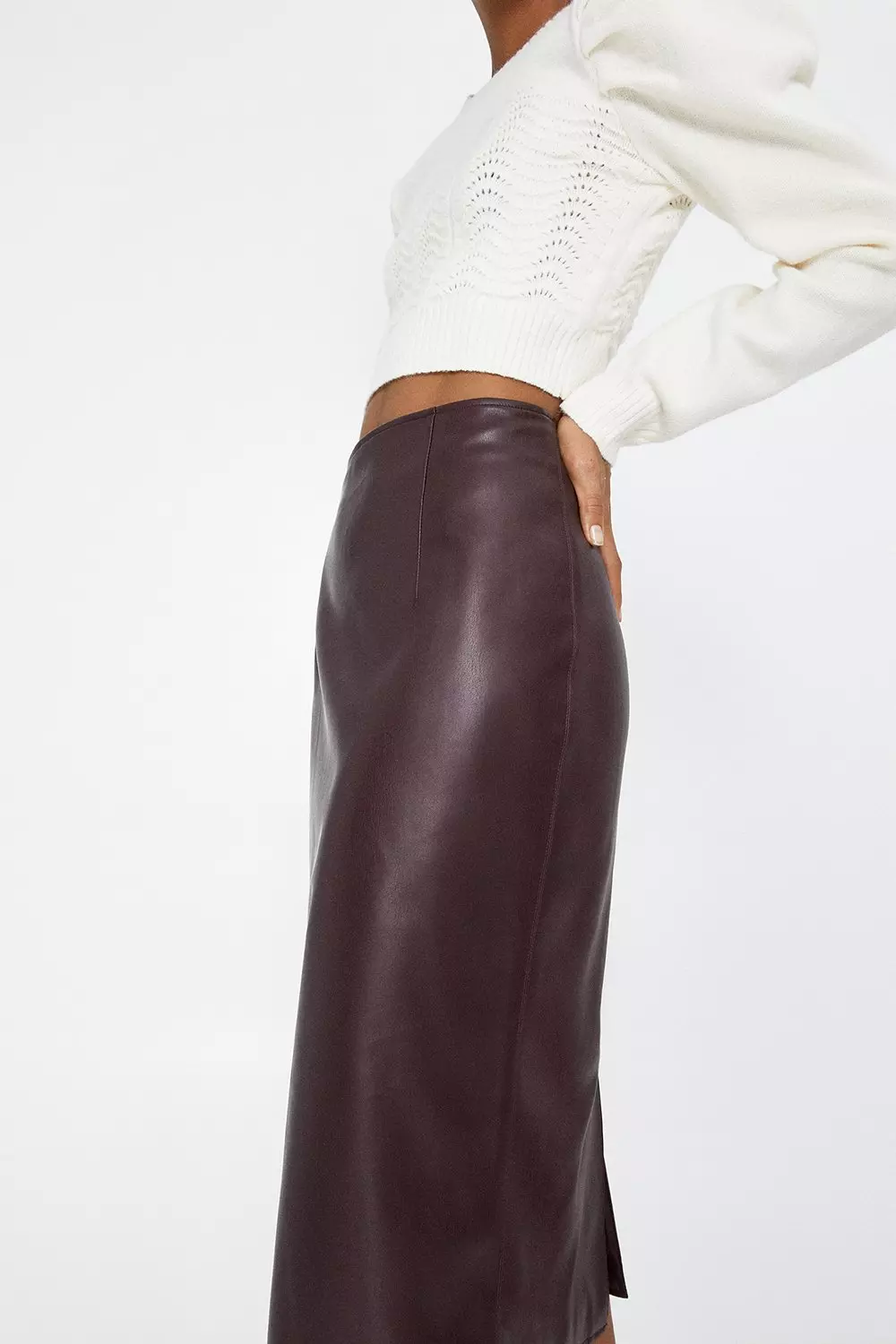 Easy Faux Leather Pencil Skirt Warehouse, 49% OFF