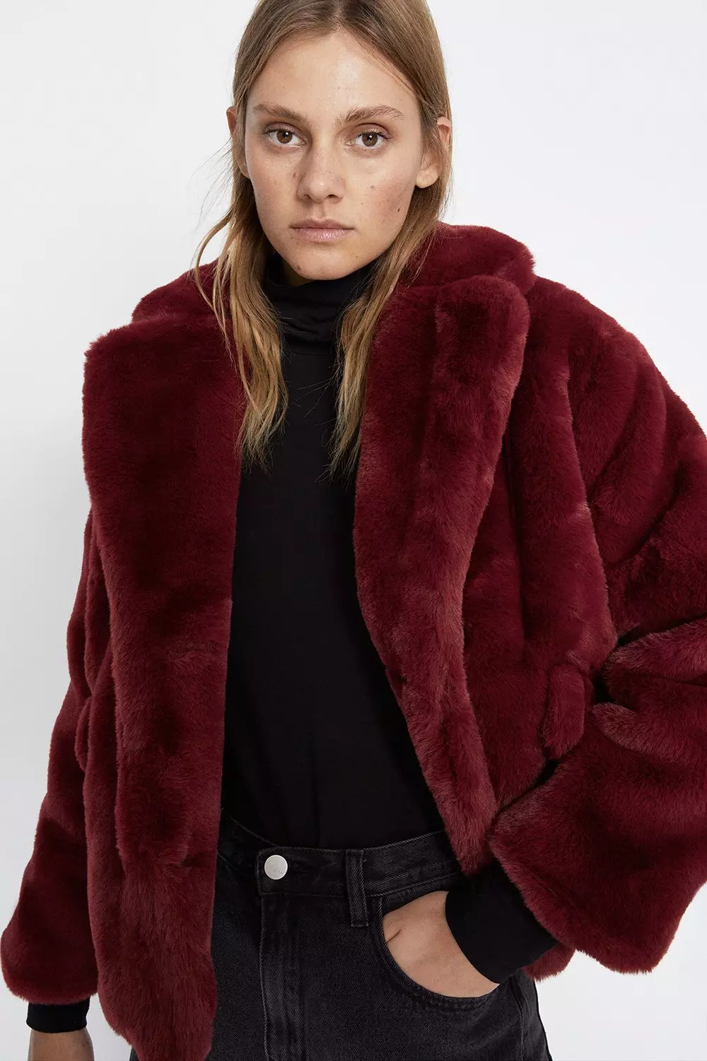 Short Faux Fur Jacket