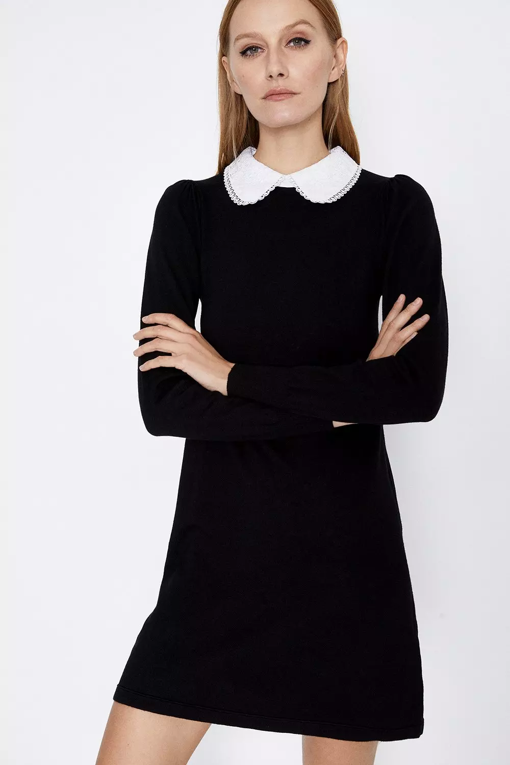 Black Dress With White Lace Collar Express Shipping | cpps.ut.ac.ir