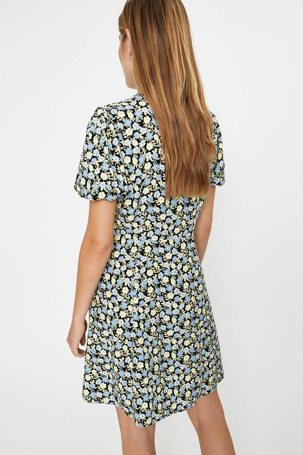 warehouse daisy mini tea dress