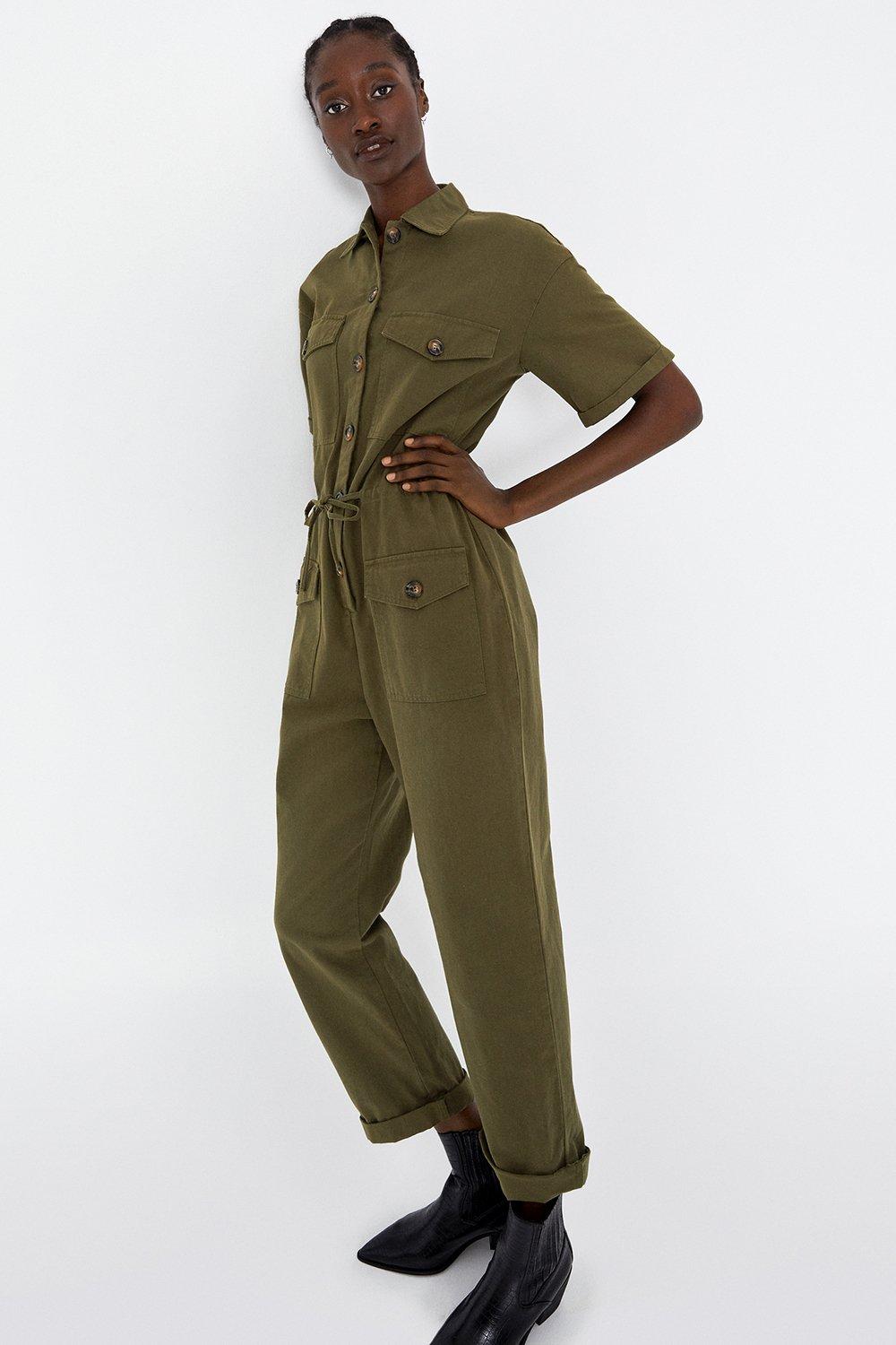 khaki jumpsuits uk