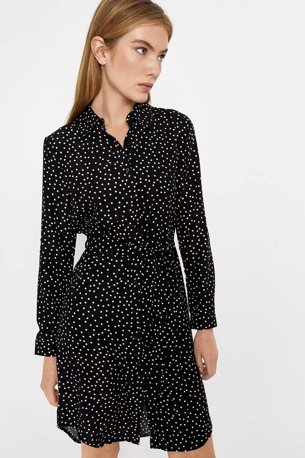 Tie Waist Shirt Dress | Warehouse