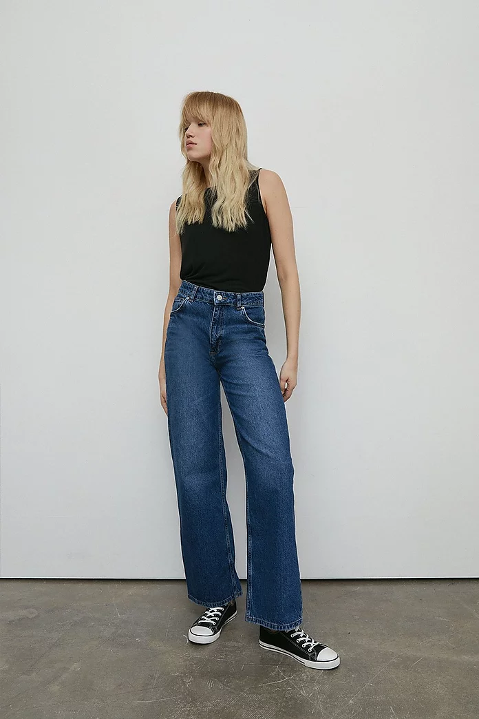 76s Denim Authentic Wide Leg Jeans | Warehouse