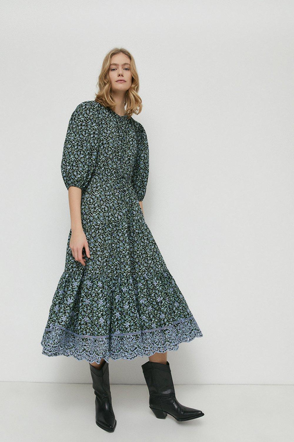 warehouse ditsy floral dress