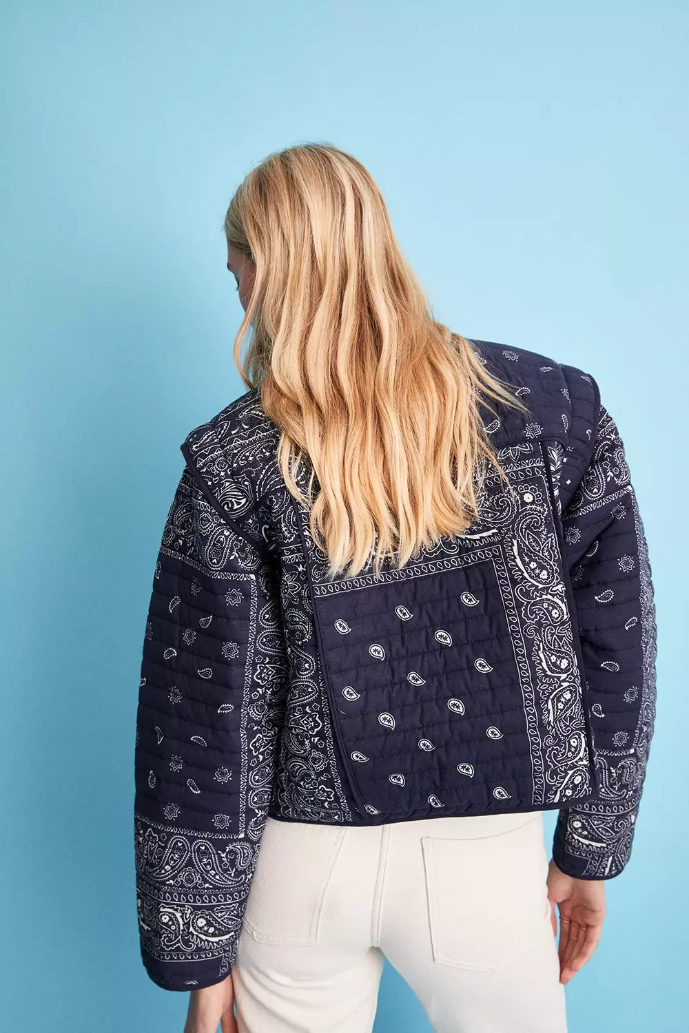 printed quilted jacket