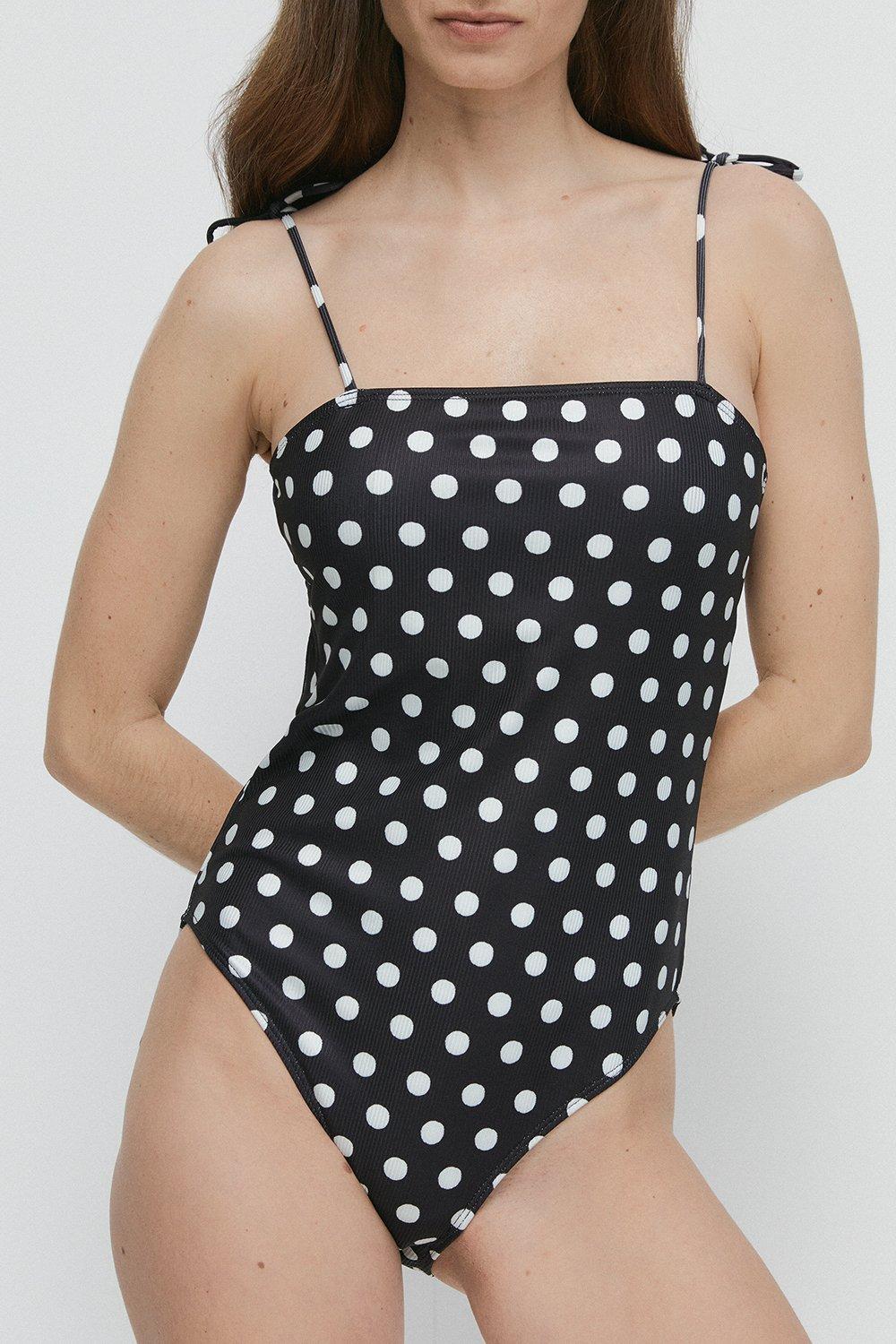 tie shoulder swimsuit