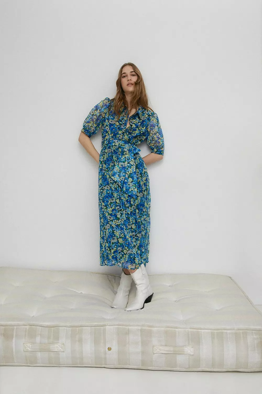 Warehouse midi shirt clearance dress