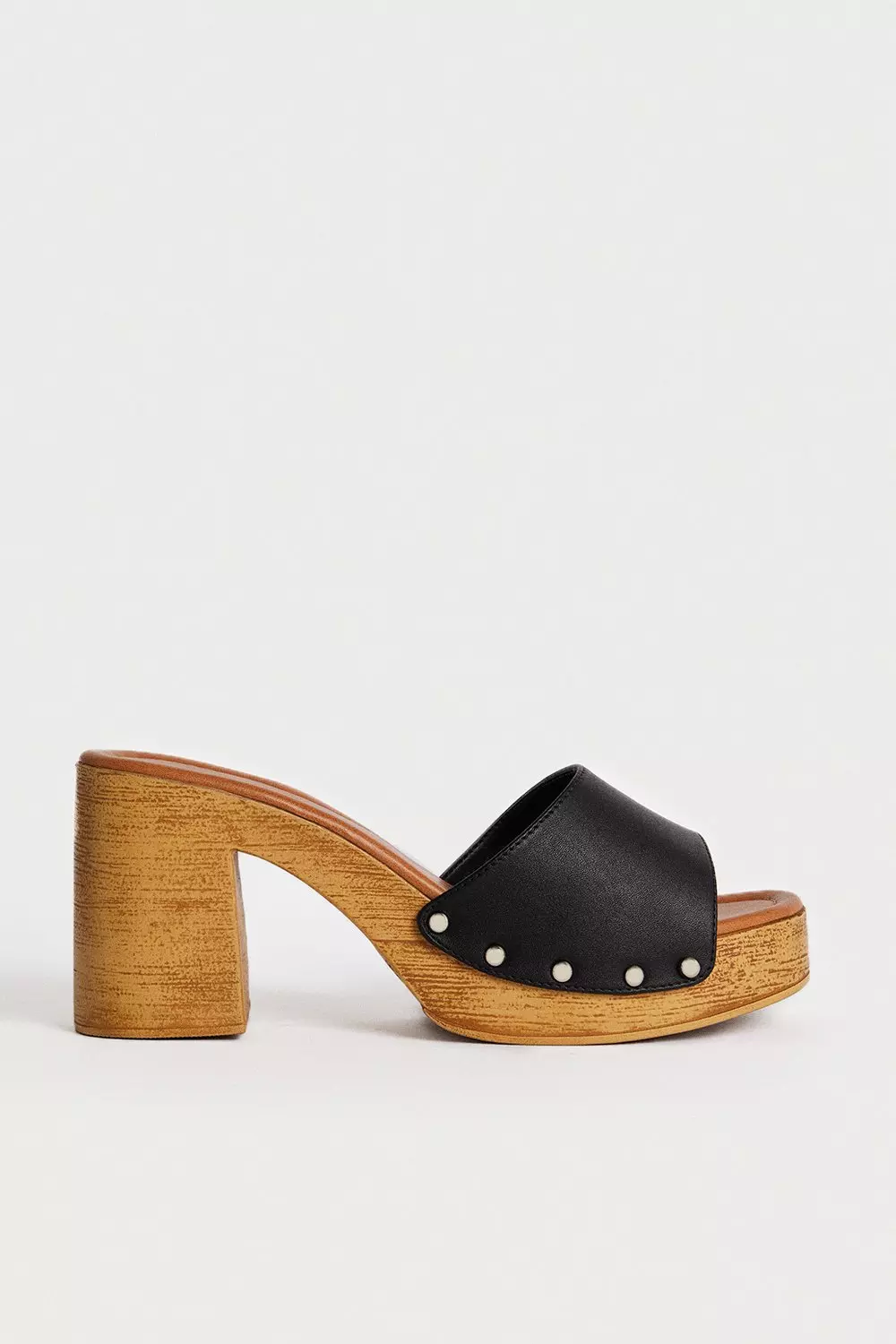 slip on clogs with heel