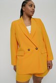 Mango Plus Size Relaxed Double Breasted Blazer 