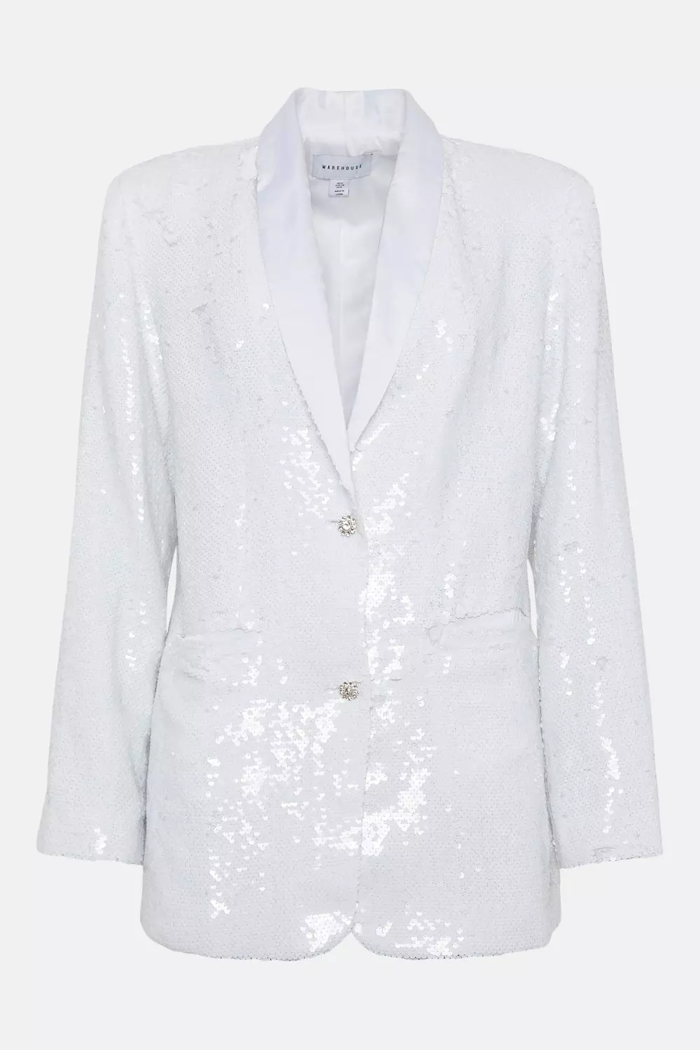 Signature White Sequin Jacket I A Timeless Classic UME 55 OFF