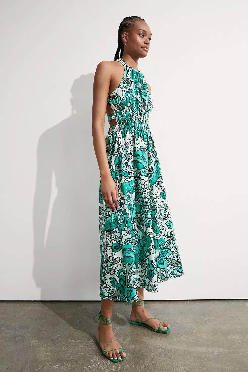cotton halter dress