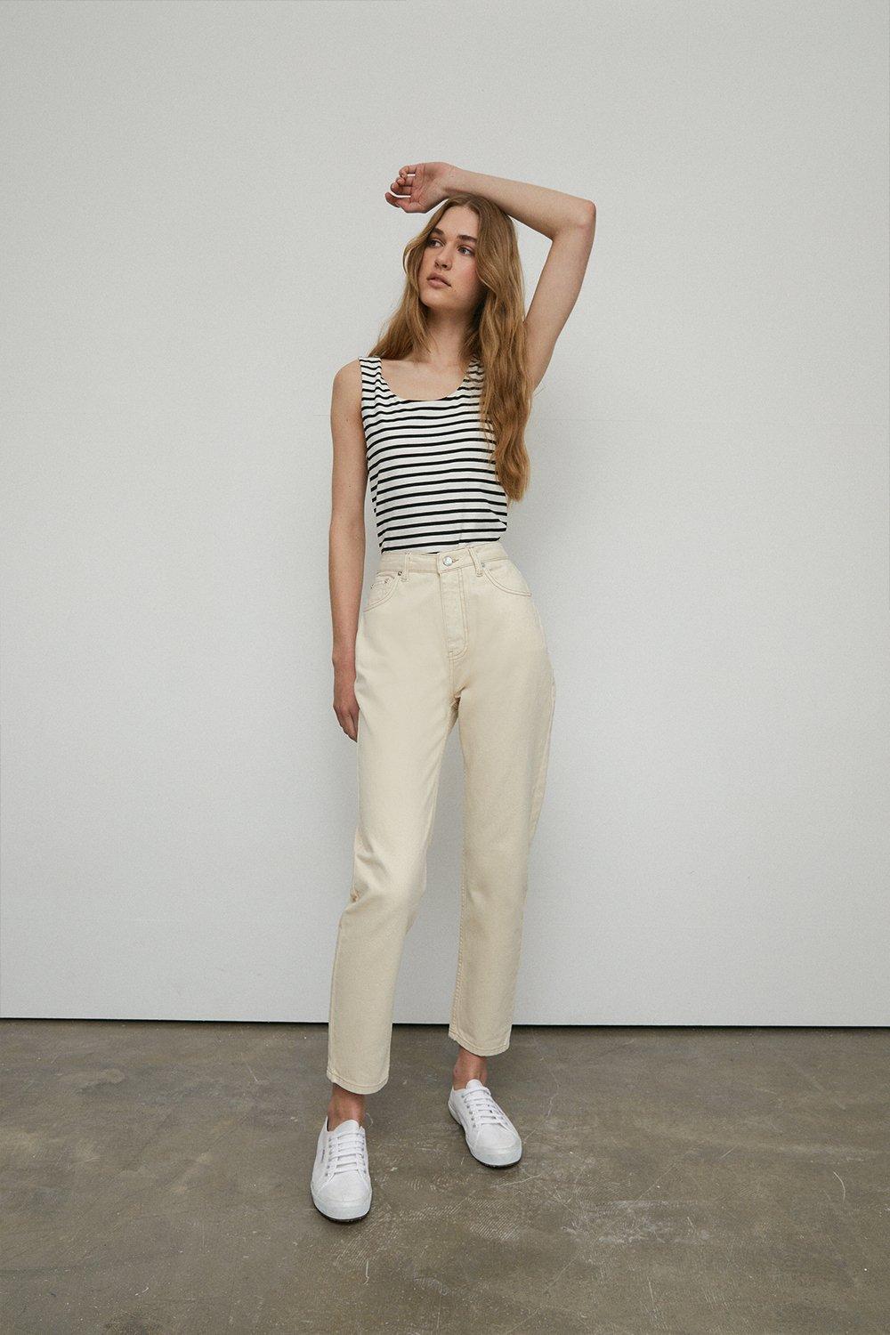 86s Organic Cotton Authentic Mom Jeans | Warehouse