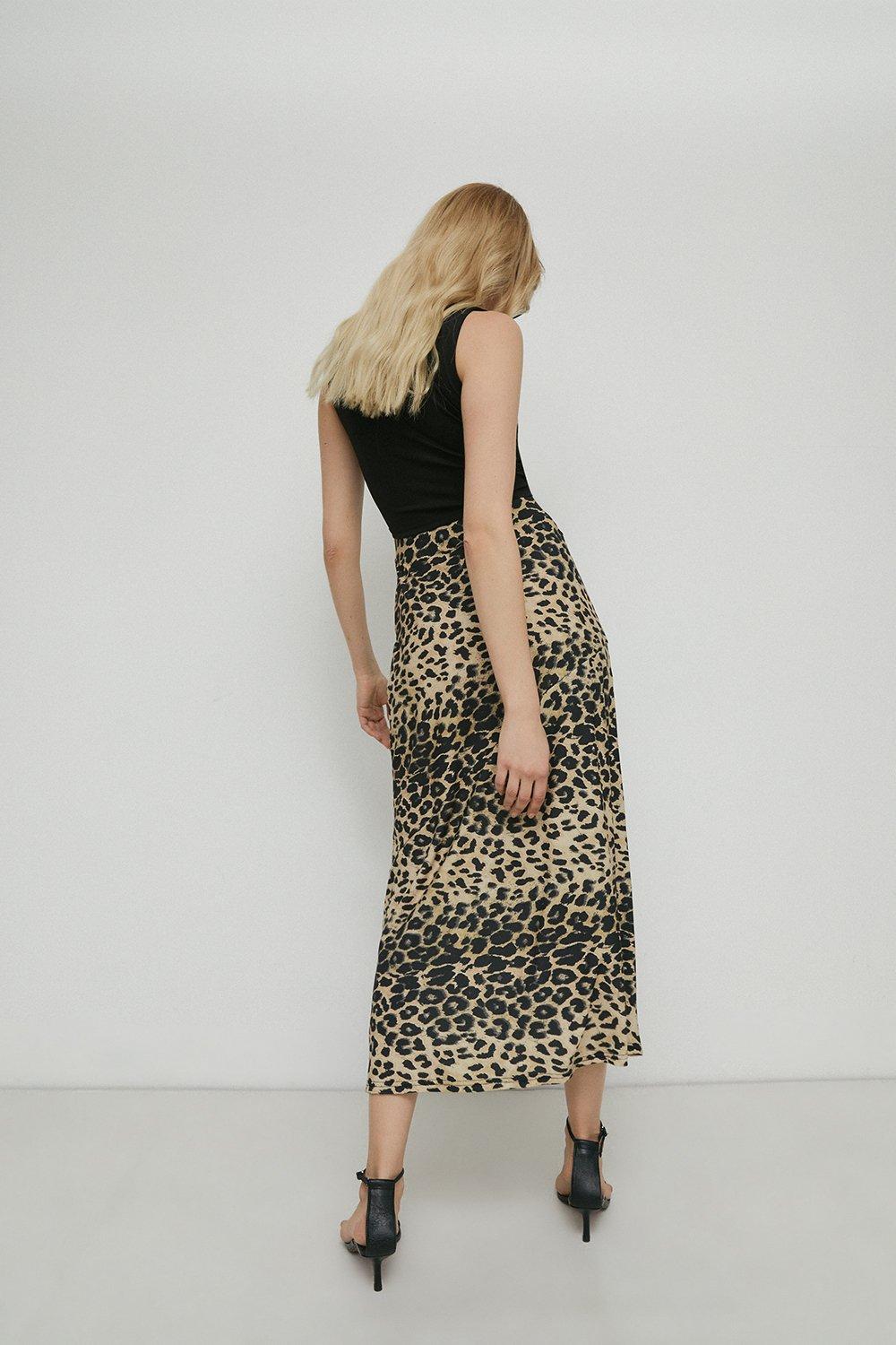 midi cheetah skirt