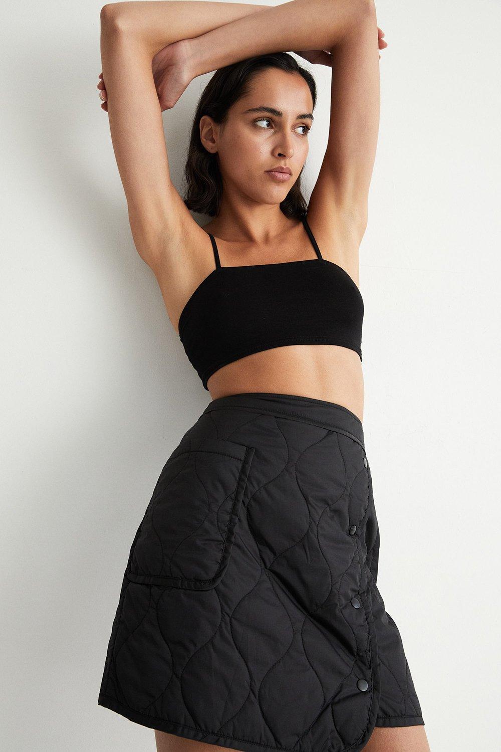 Quilted Liner Skirt | Warehouse