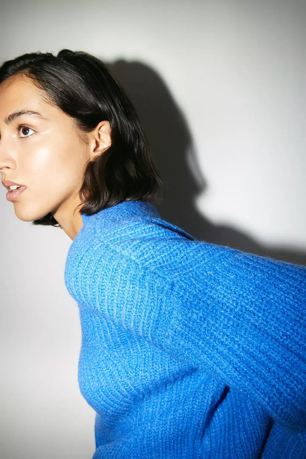 Wool Blend Rib Knit Jumper | Warehouse